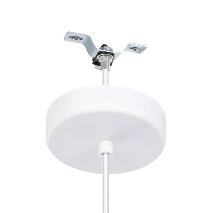 Suspension blanche en acier, Agnese