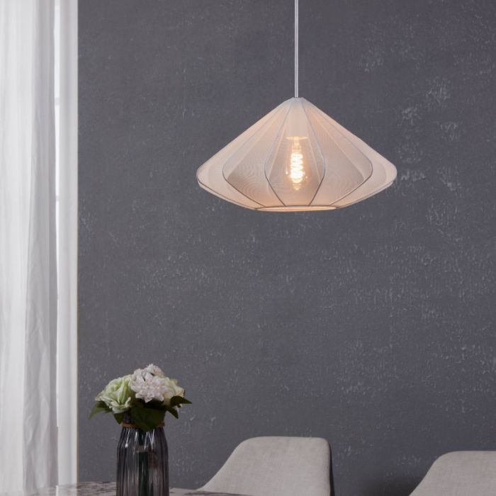 Suspension blanche en acier, Agnese