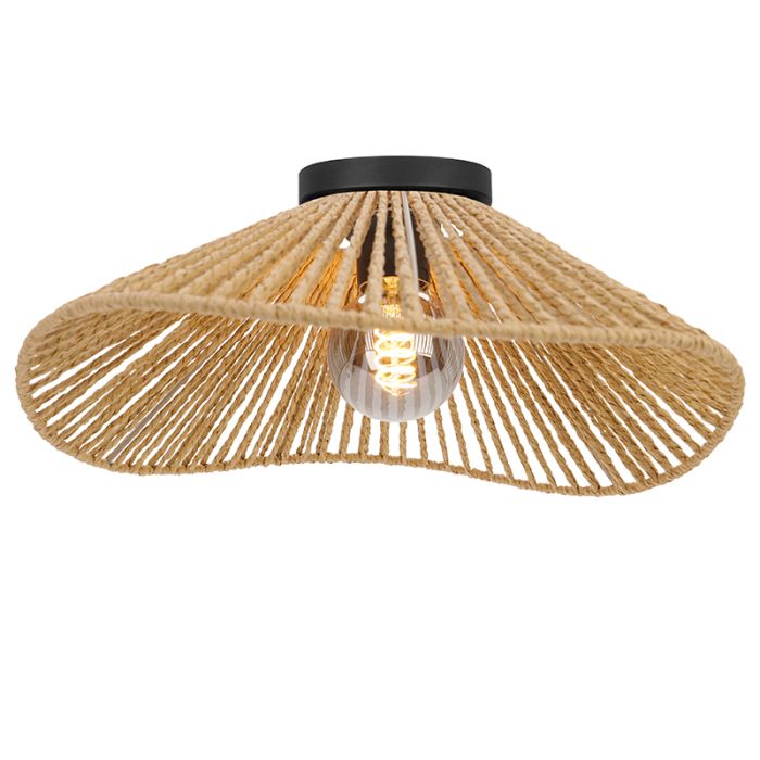 Plafonnier en papier marron, Jitze
