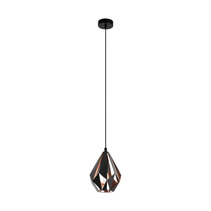 Suspension noire en métal, Acri