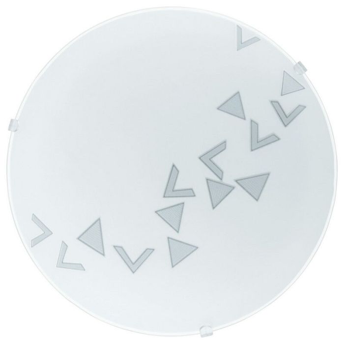 Lampe plafond blanche en verre, Bada