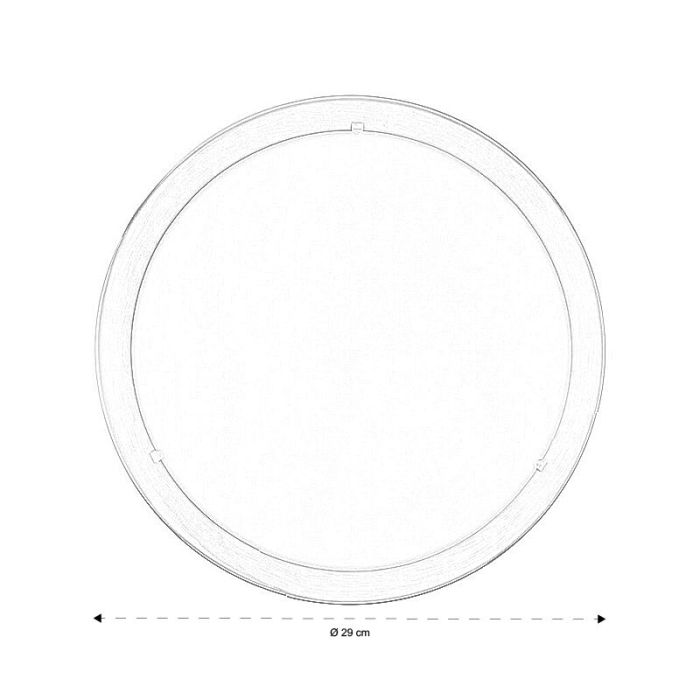 Lampe plafond nickel en verre, Agena