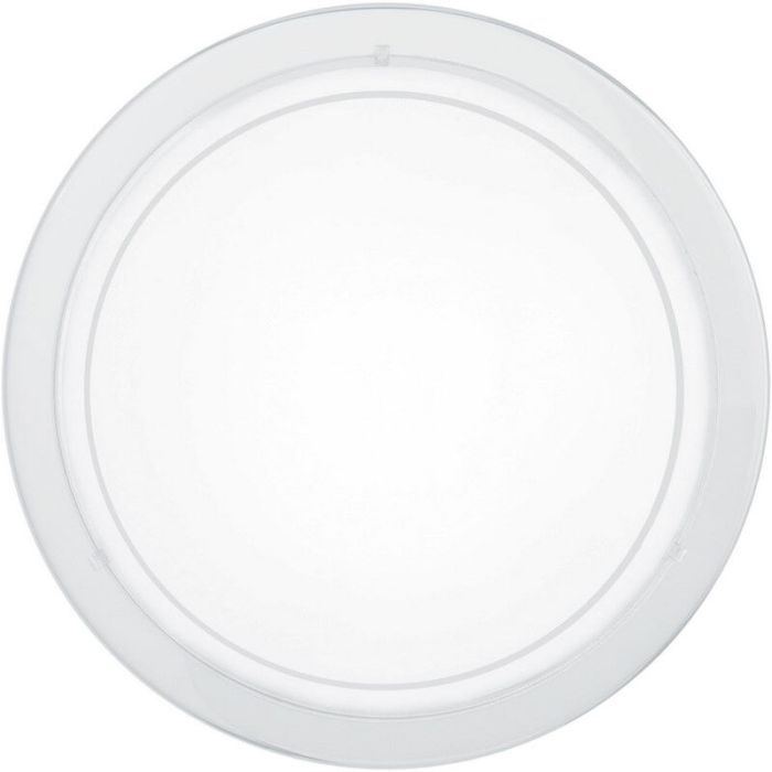 Lampe plafond blanche en verre, Agena