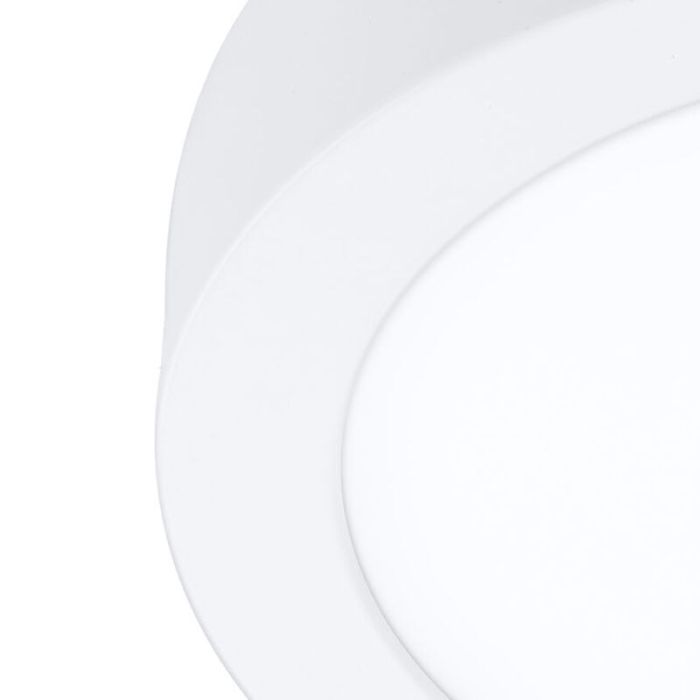 Plafonnier connecté blanc en plastique, Geraldo, 16,5W, blanc chaud à froid réglable LED, IP44