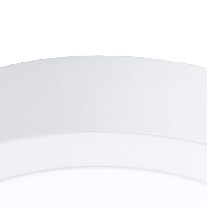 Plafonnier connecté blanc en plastique, Geraldo, 16,5W, blanc chaud à froid réglable LED, IP44