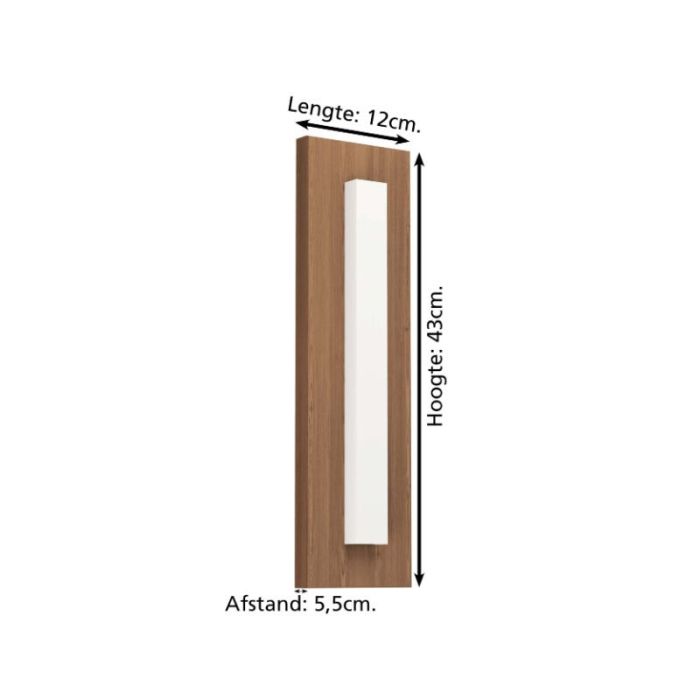 Luminaire extérieur marron en aluminium, Bernardo, 7W, 3000K LED, IP44