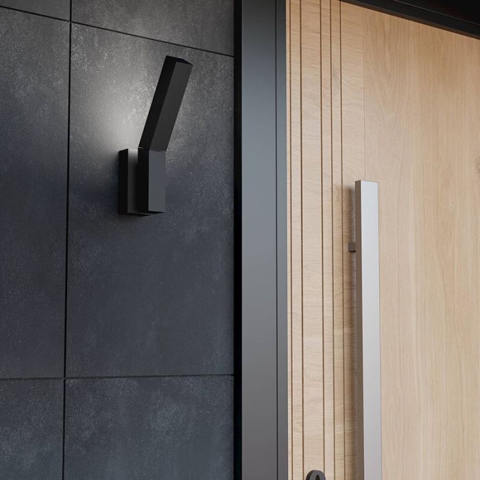 Luminaire extérieur noir en aluminium, Salman, 4,5W, 3000K LED, IP44