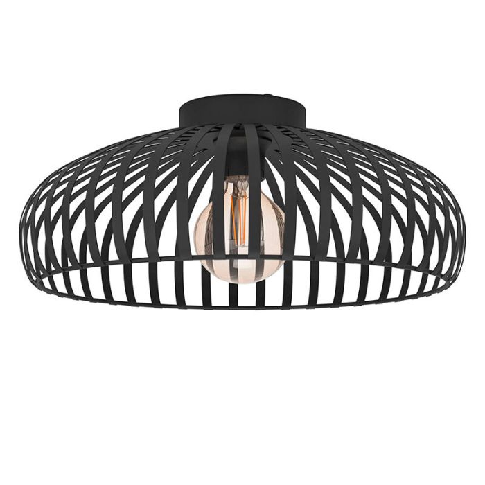 Lampe plafond noire en acier, Egine