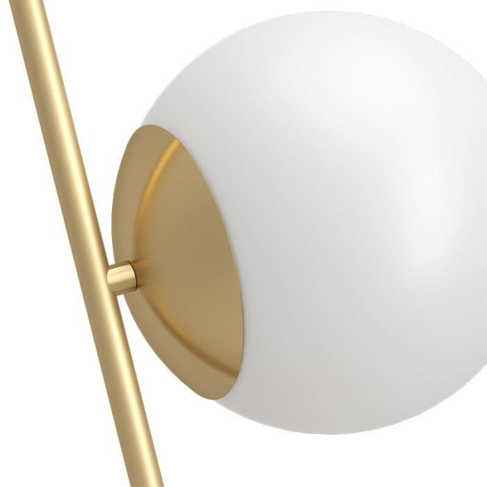 Lampadaire laiton en verre, Polly, avec interrupteur
