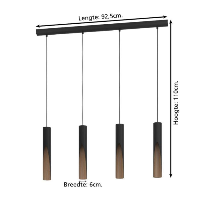 Suspension marronne en aluminium, Aloysius