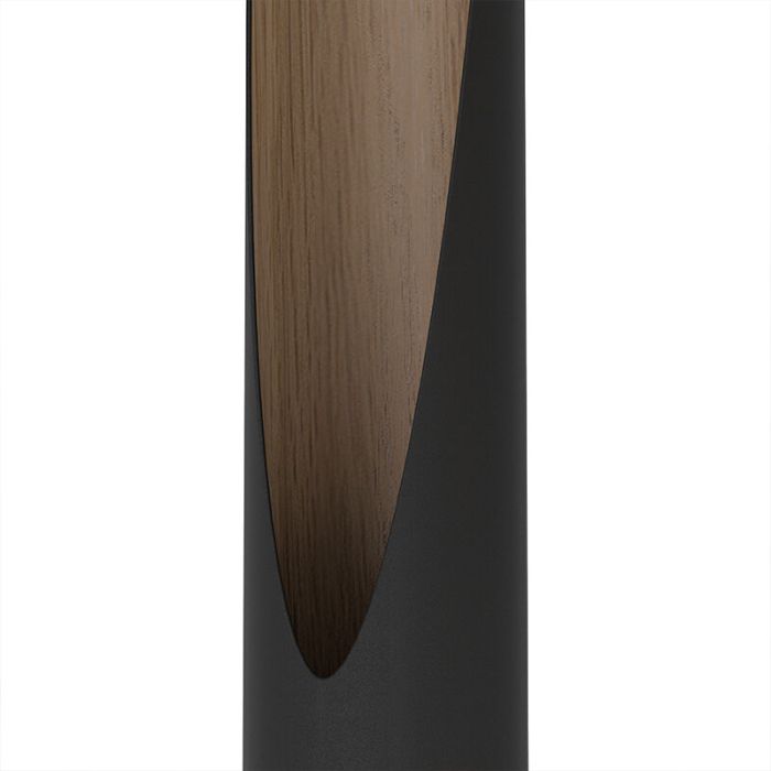 Lampe de table marronne en aluminium, Aloysius, avec interrupteur