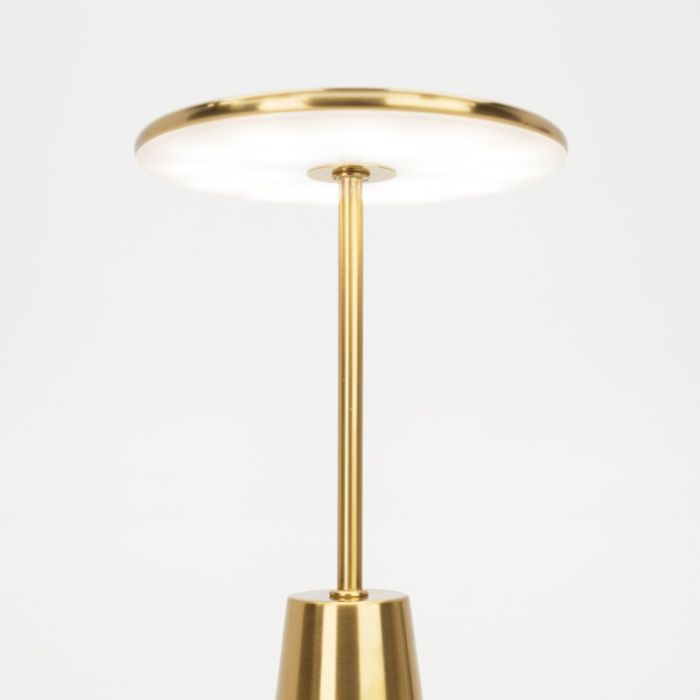 Lampe de table dorée en acier, Ishika, 2,8W, white switch LED, IP54, avec variateur tactile