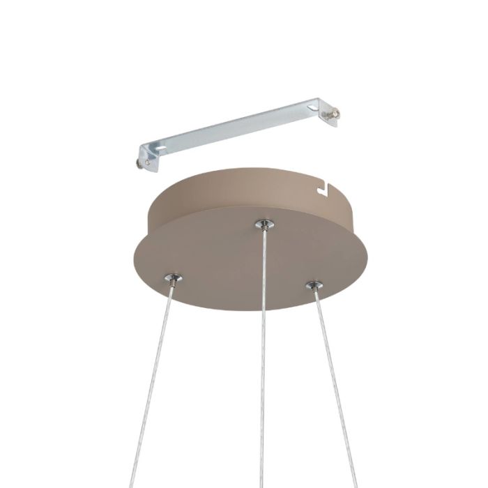 Suspension beige en aluminium, Ties, 42W, 3000K LED