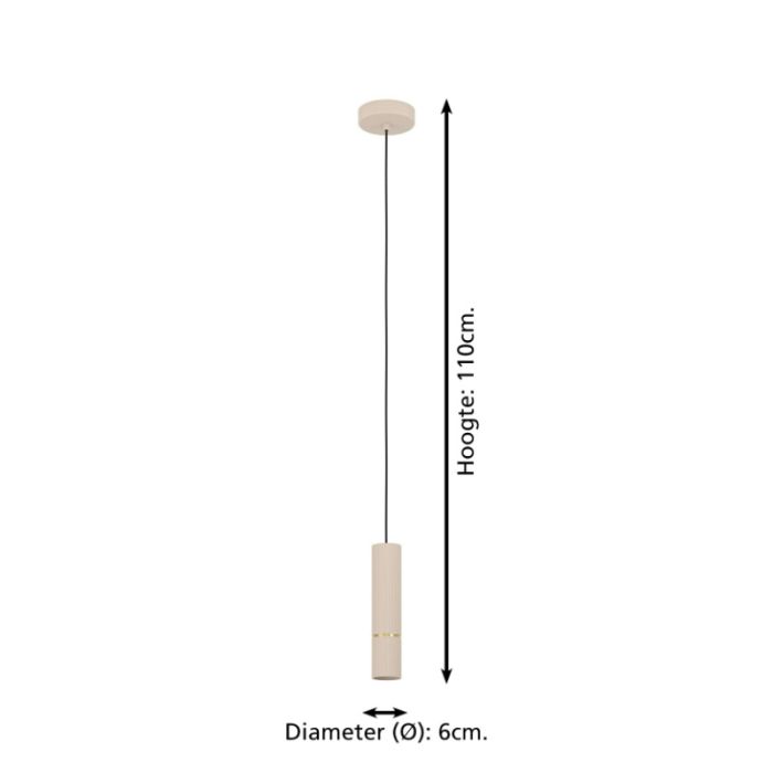 Suspension beige en acier, Vahid