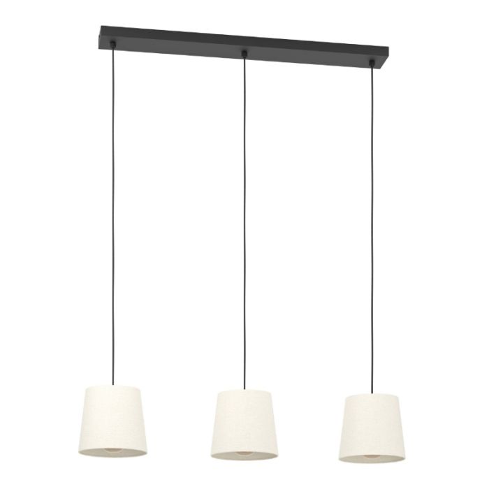 Suspension noire en tissu, Siham