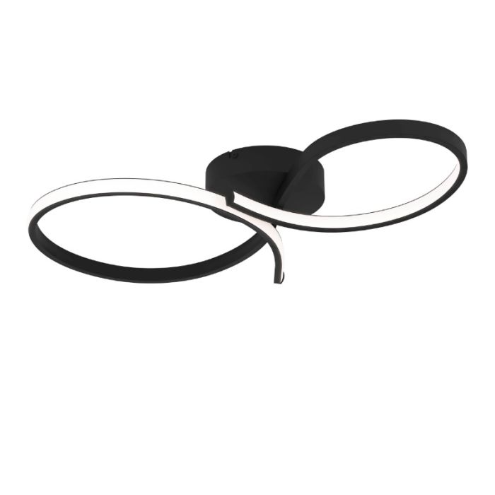 Plafonnier noir en aluminium, Thekla, 21W, 3000K LED