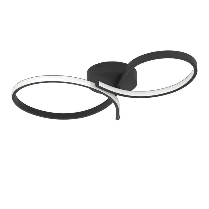 Plafonnier noir en aluminium, Thekla, 21W, 3000K LED