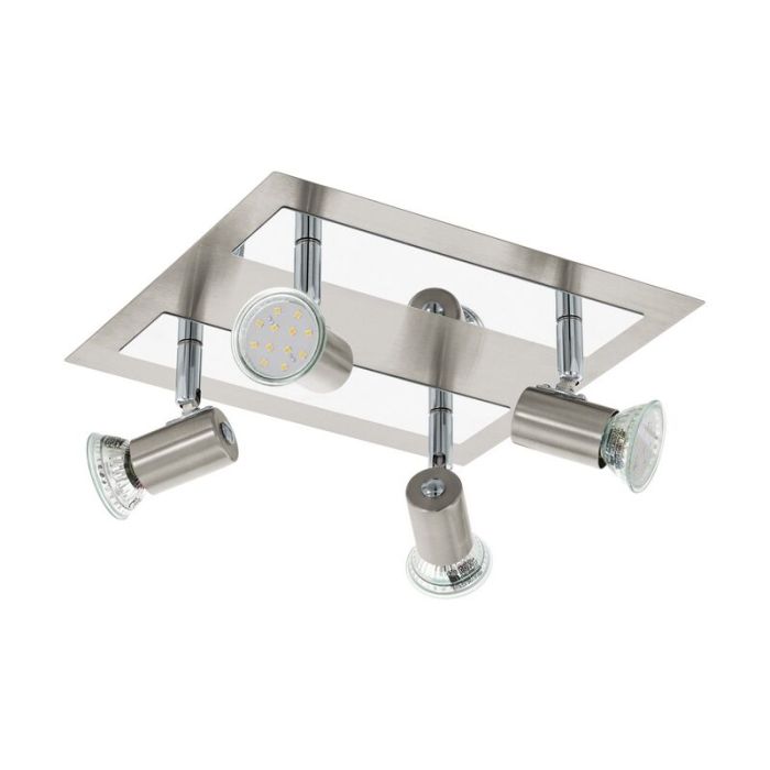 Spot plafond chromé en acier, Tjisse