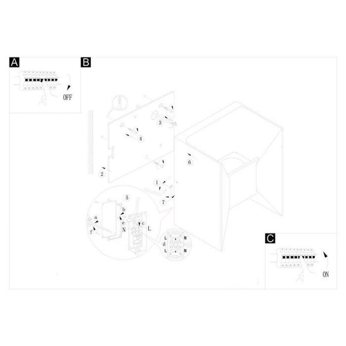 Luminaire extérieur blanc en aluminium, Jeslynn, 3W, 3000K LED, IP44