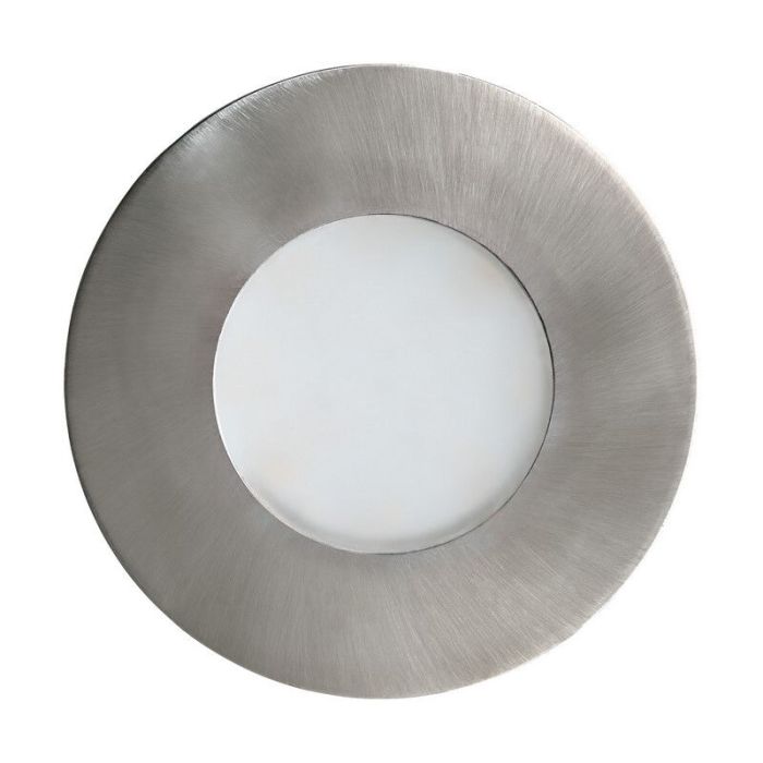 Spot encastré argenté en verre, Margarita, IP65