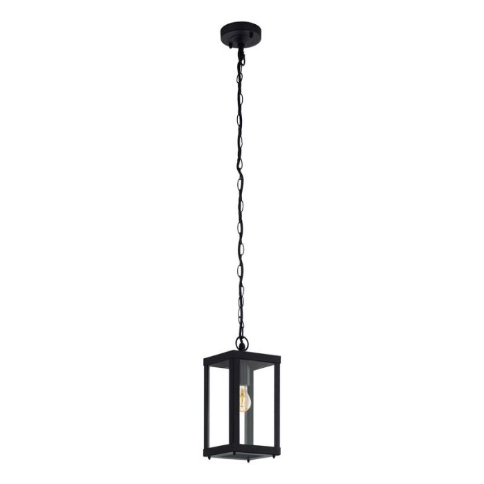 Luminaire extérieur noir en acier, Alihan, IP44