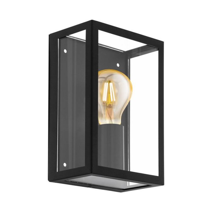 Luminaire extérieur noir en acier, Alihan, IP44