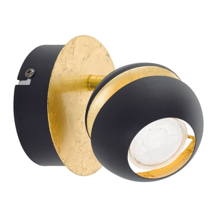 Spot plafond doré en acier, Josse