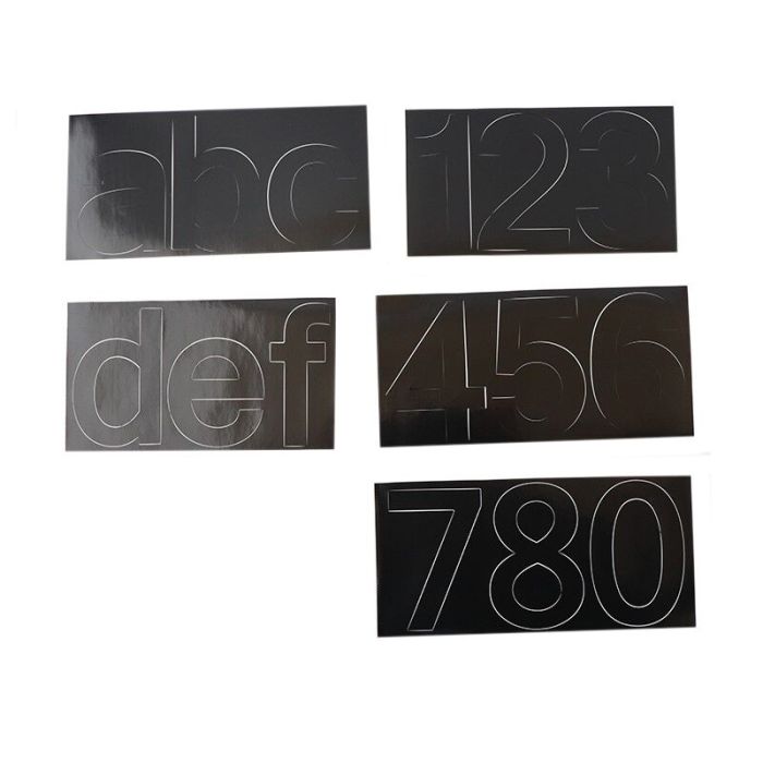 Numéro de maison lumineux anthracite en plastique, Jim, IP44
