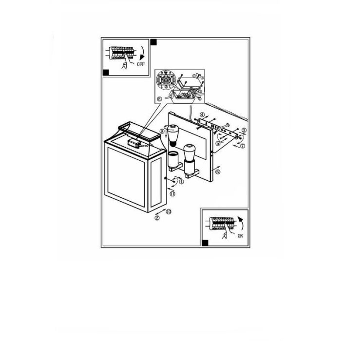 Luminaire extérieur noire en aluminium, Lenox, IP44