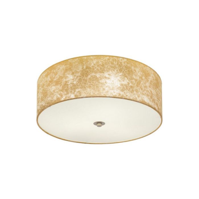 Plafonnier beige en métal, Megan