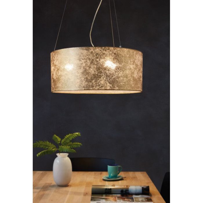 Suspension beige en tissu, Megan