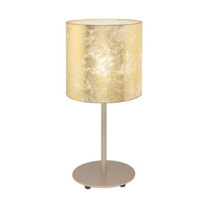 Lampe de table beige en métal, Megan, avec interrupteur