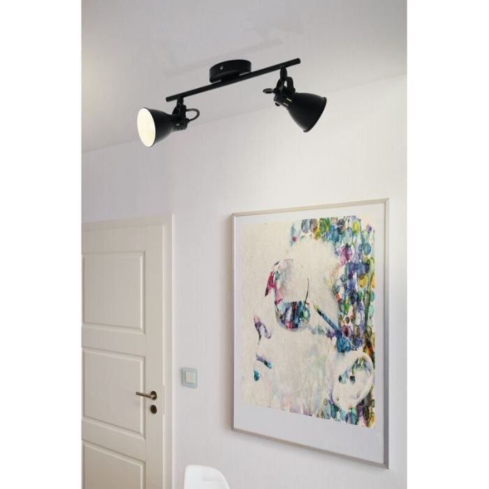 Spot plafond noir en acier, Tinke