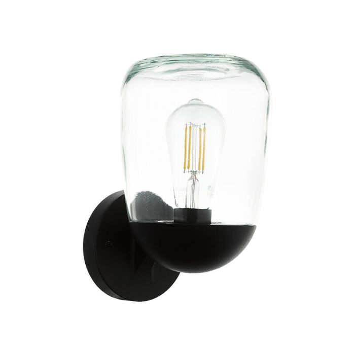 Luminaire extérieur noire en aluminium, Kerwin, IP44