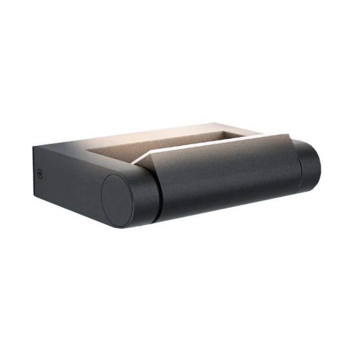 Luminaire extérieur noire en aluminium, Kawa, 4,8W, 3000K LED, IP44