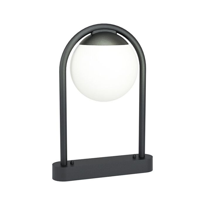 Luminaire extérieur noir en acier, Lynne, IP44