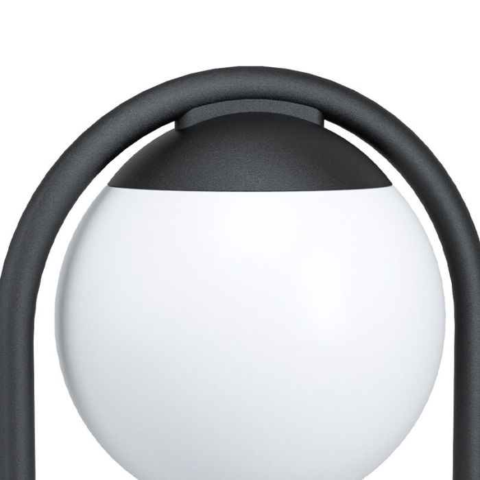 Luminaire extérieur noir en acier, Lynne, IP44