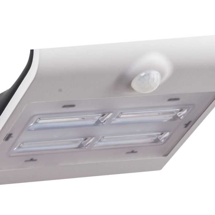 Applique extérieur avec détecteur de mouvement blanche en plastique, Lydie, 3,2W, couleur réglable LED, IP54