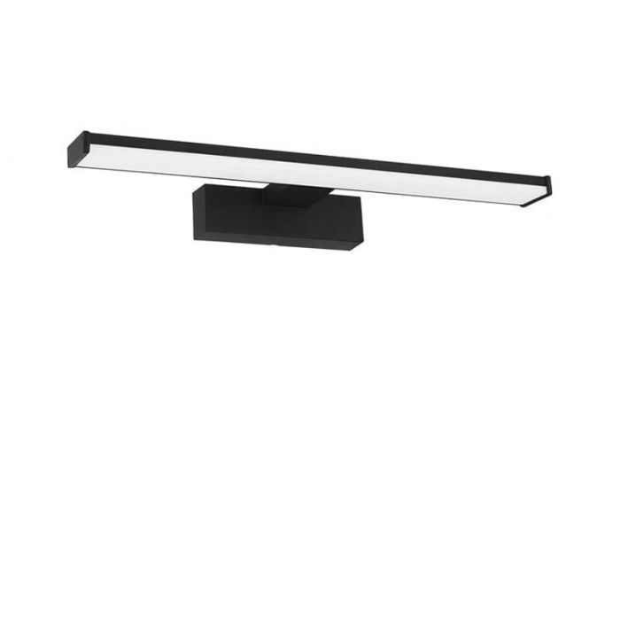 Éclairage miroir noir en plastique, Nancy, 7,4W, 4000K LED, IP44