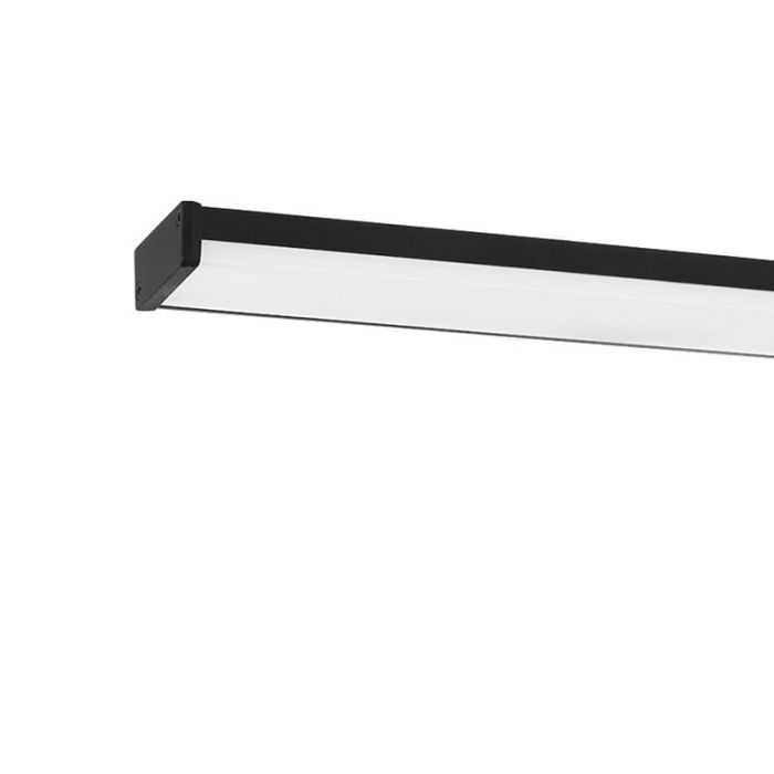 Éclairage miroir noir en plastique, Nancy, 11W, 4000K LED, IP44