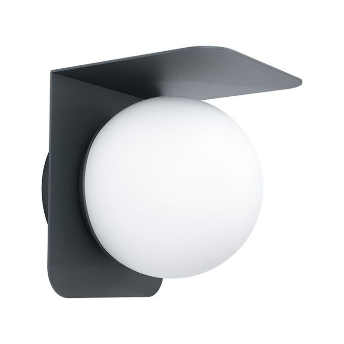 Luminaire extérieur noire en aluminium, Lute, IP44