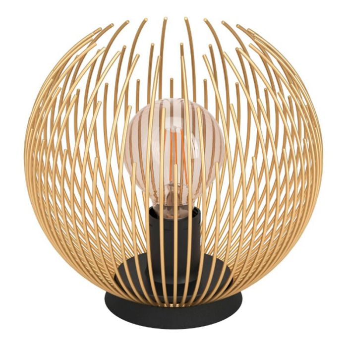 Lampe de table dorée en aluminium, Keimpe, avec interrupteur