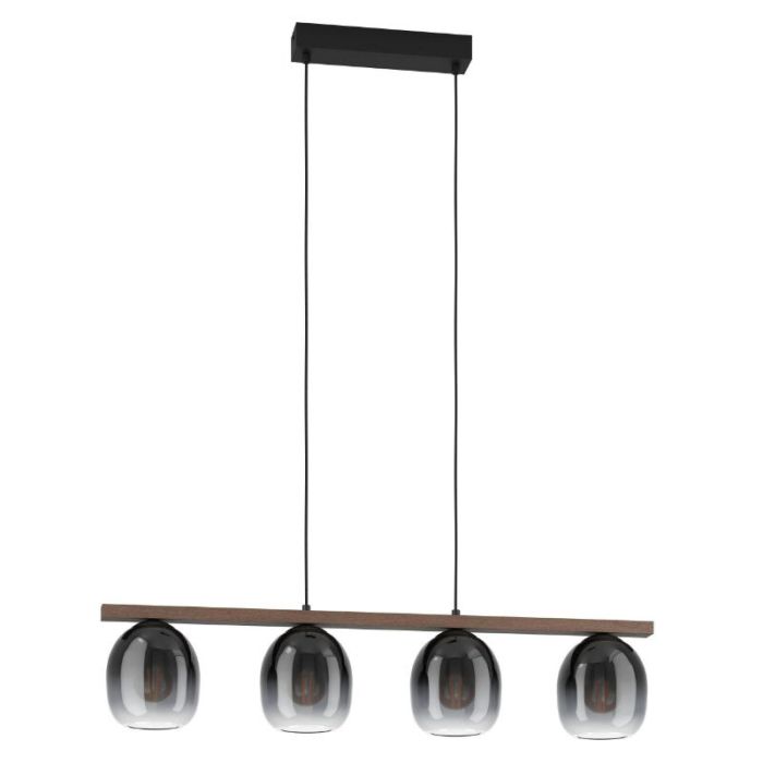 Suspension marronne en aluminium, Frida