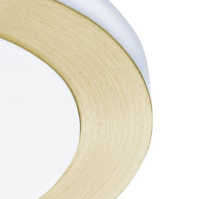 Plafonnier salle de bain doré en plastique, Amina, 3,6W, 3000K LED, IP44