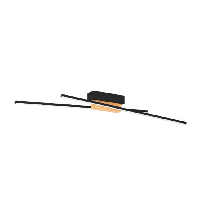 Plafonnier noir en aluminium, Leintje, 13W, 3000K LED
