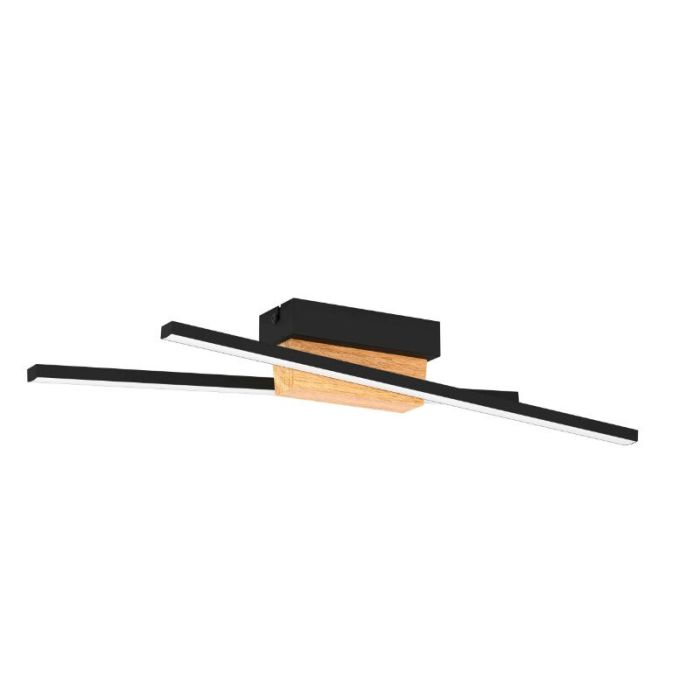 Applique murale noire en aluminium, Leintje, 6,3W, 3000K LED