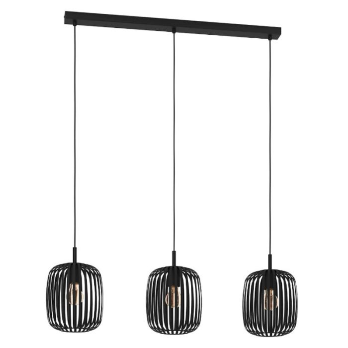 Suspension noire en aluminium, Pietro