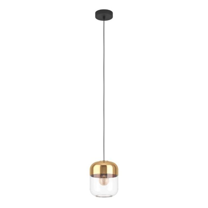 Suspension dorée en verre, Jeanny