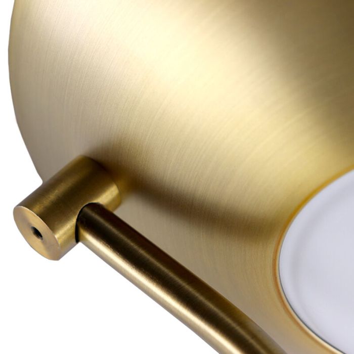 Lampadaire liseuse laiton moderne, Salvador, 18W, 3000K LED, avec interrupteur