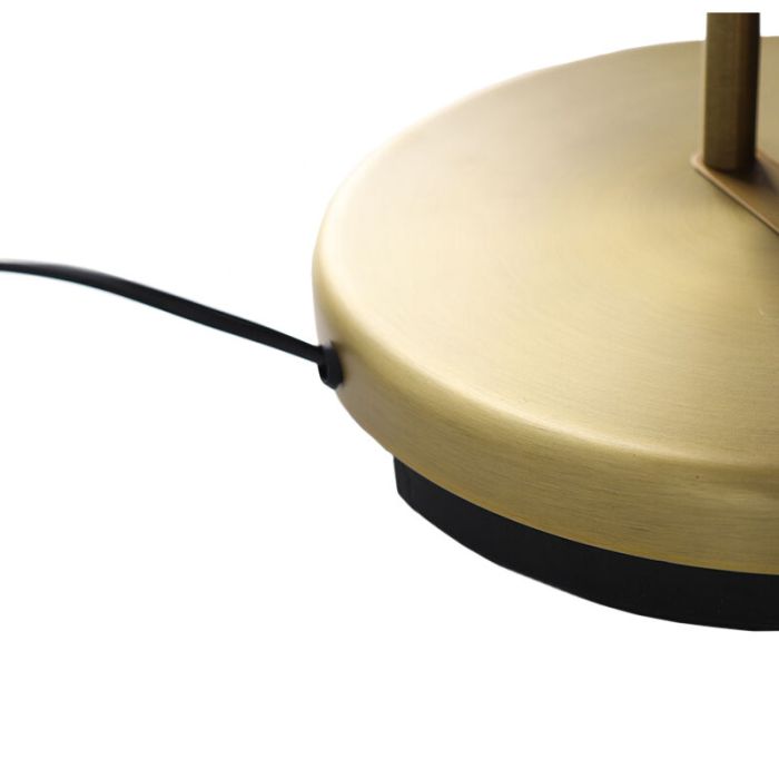 Lampadaire liseuse laiton moderne, Salvador, 18W, 3000K LED, avec interrupteur